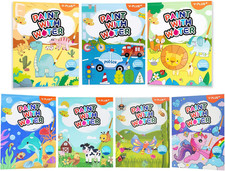 Paint with Water Books for Toddlers, Watercolor Painting Paper Gift for Kids Age