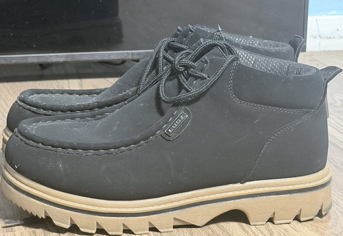 Lugz Black Synthetic Ankle Boots Men