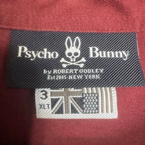 Psycho Bunny Classic Pique Polo Shirt Big And Tall Short Sleeve Red Size 3XLT - Picture 7 of 10