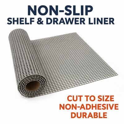 Large Size Anti-Slip Grip Liner Mat Non Skid -  Shelf and Drawer Liner 18'' x 47''