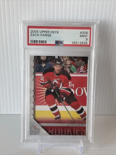 2005 Upper Deck Young Guns Zach Parise RC #206 PSA 9 Mint