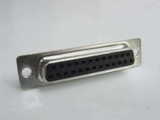 DB25 Female Connector D-SUB 25-Pin Panel Mount Solder Cup Parallel Port RS-232