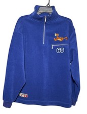 Vintage The Disney Store Tigger 1/4 Zip Fleece Blue Men s Medium