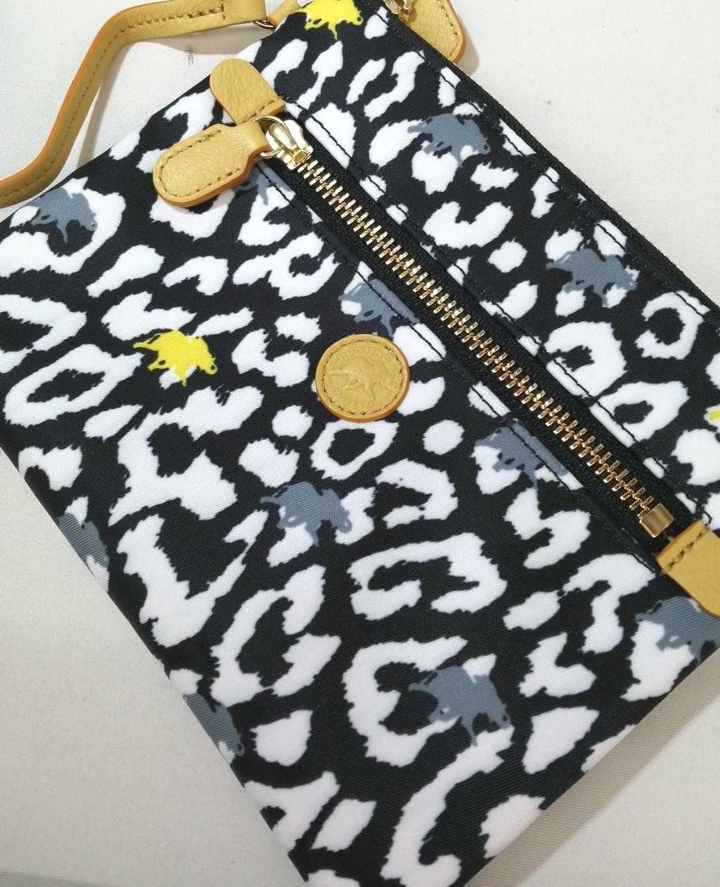 2Way Shoulder Bag Leopard Pattern Logo Switch Pou… - image 12