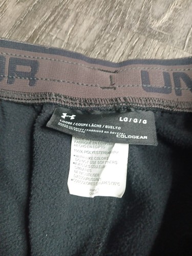 Under Armour Sweatpants Joggers Mens Large Black Coldgear Activewear Comfort - Picture 6 of 6
