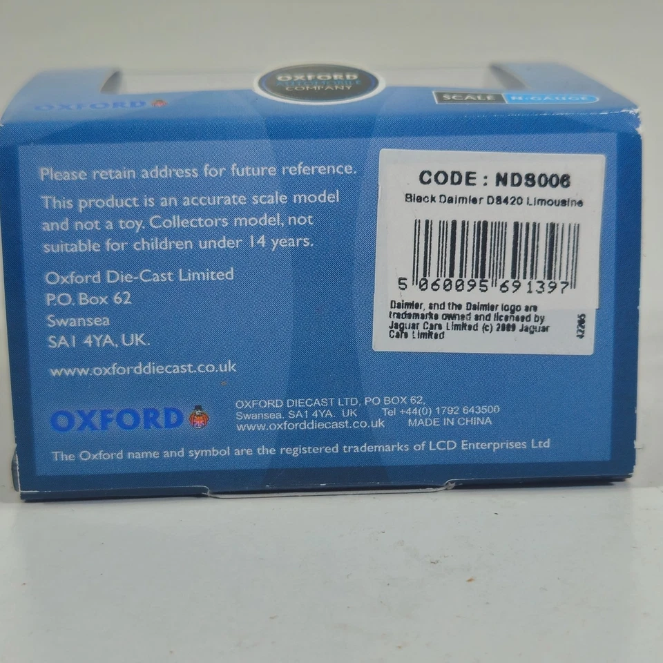 Oxford Diecast NDS006 Black Daimeir DS 420 Limousine Oxford Autombiles Company - Image 4 of 4