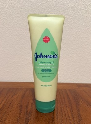 Johnson's Baby Oil Creamy Aloe & Vitamin E, 8 fl oz, 2018