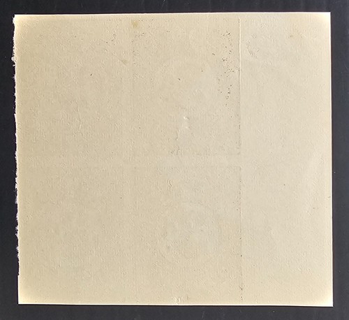 1903 Victoria Australia Imperf Plate Prf Blck 4X3d Blck Stamp Duty MNG as Issued - Picture 3 of 3