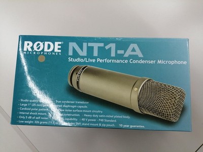 Rode NT1-A Condenser Mic Low Noise Noiseless Transless Circuit