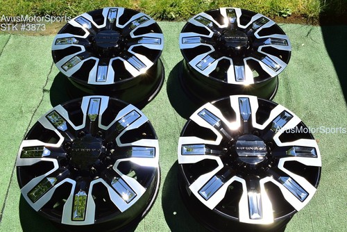 20" GMC Sierra 2500 3500 DENALI OEM WHEELS black Chevrolet Silverado