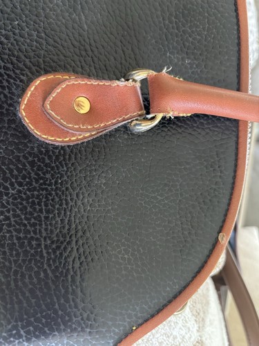 Dooney & Bourke Black And Brown Leather Vtg size X large Tote - Picture 6 of 20