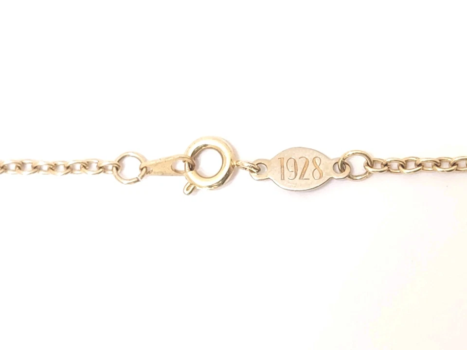 Nuevo Collar Cadena Oro 24" Colgante Estilo Celta Piedras Preciosas Turquesa Jaspe 1928 Foto 4 de 4