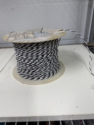 600 ft. 22 Awg Twisted Pair Black/White Stranded Silver Plated CopperTeflon Wire