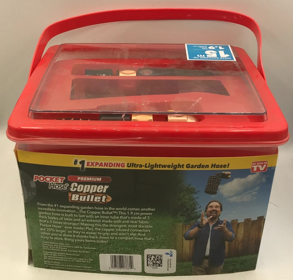 Pocket Hose Copper Bullet Ultra-Lightweight Garden Hose - Brand New - Expandable - image 2 of 4