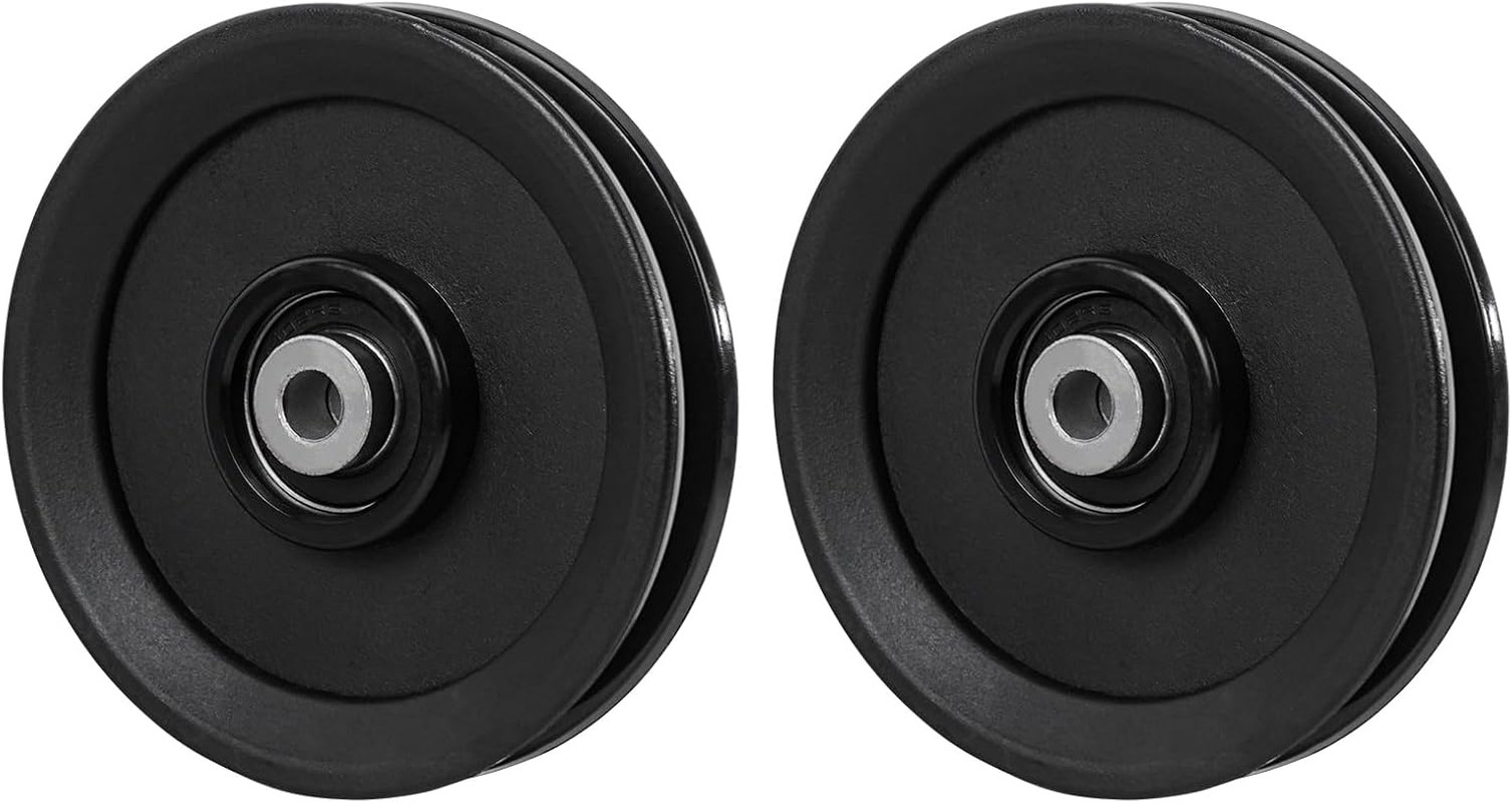 4.5&rdquo; Bearing Pulley Wheel Pulley Replacement Home Gym System Equipment 2 Pack