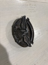 Vintage Harley-Davidson Belt Buckle Eagle 1990 Made In USA Metal Bronze Rare