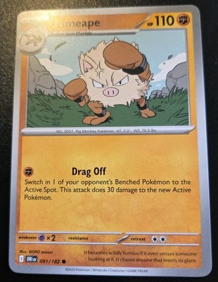 Primeape 091/182 Common Scarlet & Violet: Destined Rivals Pokemon TCG