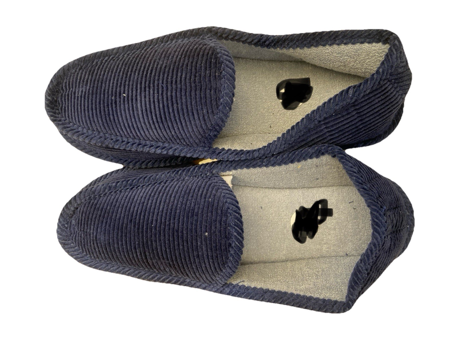MENS Slip On HOUSE SHOES (house slippers) Loafers Black,  si