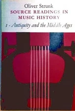 Source Readings in Music History Paperback Oliver Strunk