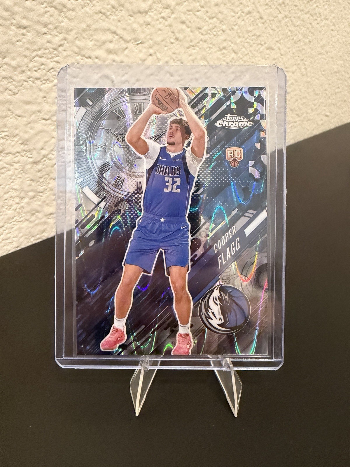 2025-26 Topps Chrome Cooper Flagg RC Go Time Raywave Refractor SP Dallas Mavs RC
