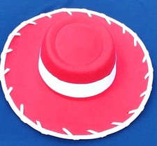 Accesorio Disfraz Sombrero Rojo Jessie Vaquera Aprox. "15"" pulgadas de diámetro".