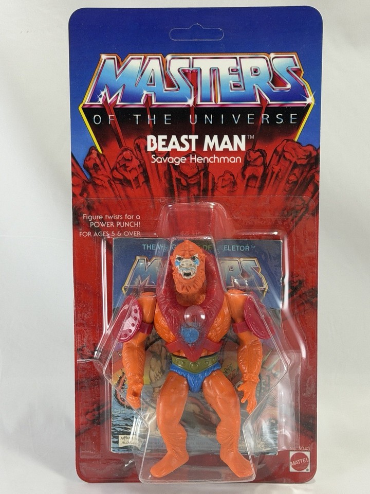 Beast Man Masters of the Universe MOTU Vintage Custom Card 1981 MATTEL ...