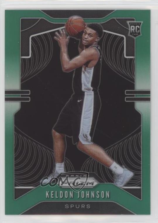 2019-20 Panini Prizm Rookie Green Prizm Keldon Johnson #273 0y1d
