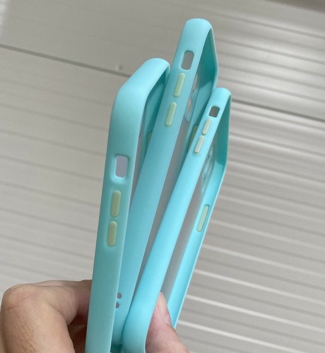 Frosted Pastel Blue/Turquoise Mobile Phone Case - iPhone 11 - Strong/Durable - Picture 3 of 5