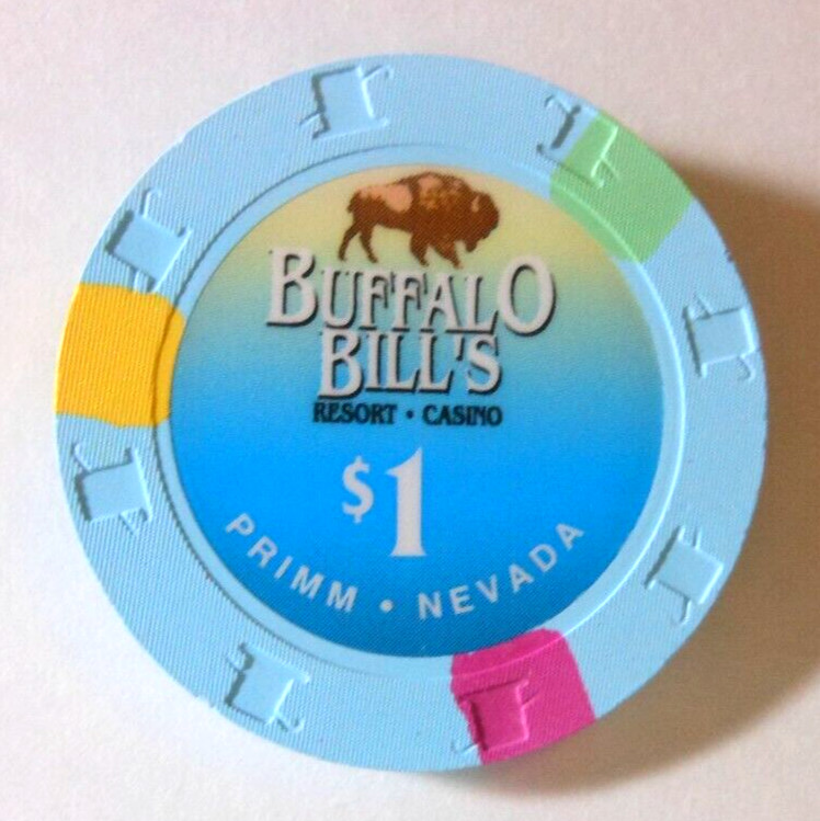 $1.00 CASINO CHIP "BUFFALO BILL'S CASINO" PRIMM, NEVADA