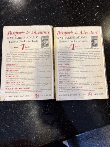 Lot Of 2 1921 Midsummer by Katherine Adams - Midwinter 1927 First Edition HCDJ - Picture 3 of 7