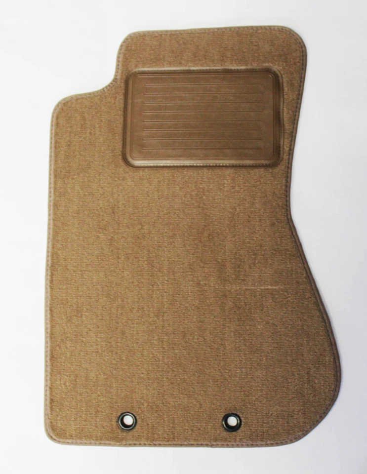 NOVO! Tapetes de assoalho bronzeados 2000-2002 Jaguar tipo S conjunto de 4 com almofada de calcanhar traseira de borracha - Imagem 4 de 4