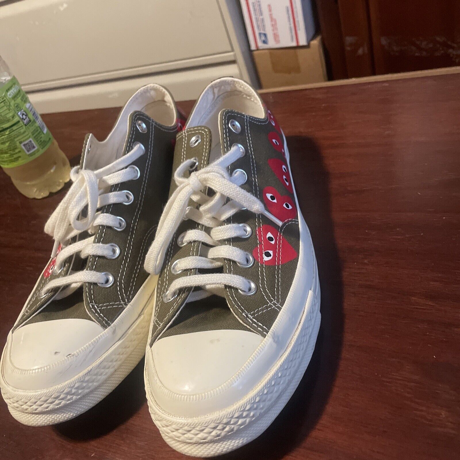 🔥🔥🔥Converse CDG Play Chuck 70 Low "Multi-Heart… - image 1