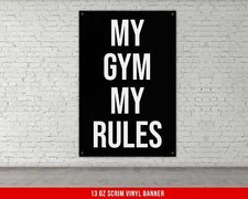 Motivational Gym Banner - Weightlifting Wall Art for Home Gym