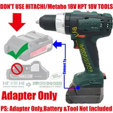1 Adapter for Milwaukee M18 Battery, fits Metabo 18V Older 5-PIN Slot Type Tools