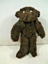 Vintage 4" Miniature Cloth Artist Teddy Bear Jointed Arms and Weighted Legs WOW 