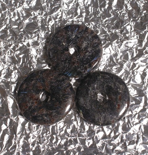 Edelstein Donuts A-L 20 30 40 50 mm für Lederband Kette Pi Scheibe Steinschatz - Bild 54 von 273