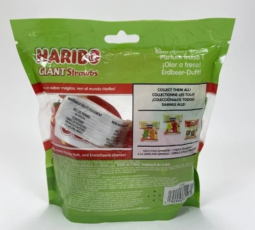 Haribo Scented Mini Plushies BearyBerry Haribo GIANT Strawbs - Jakks Brand New - Picture 2 of 2