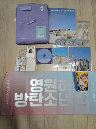 Paquete de invierno BTS 2021 conjunto parcial + libro de fotos de regalos hechos por fans DVD