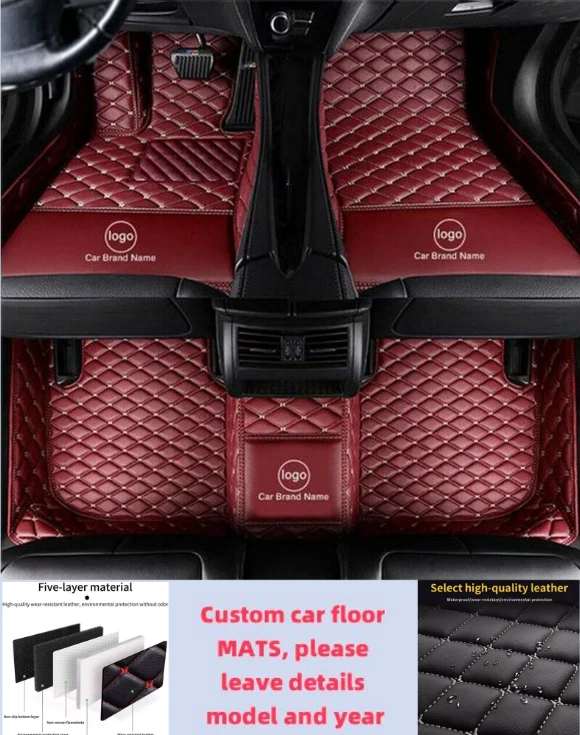 For Cadillac All Models Car Floor Mats Carpets Waterproof Cargo Liners Custom - Imagem 2 de 4