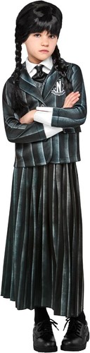 Wednesday Addams Niño Uniforme Escolar Disfraz Talla 10-12 Grande Niños
