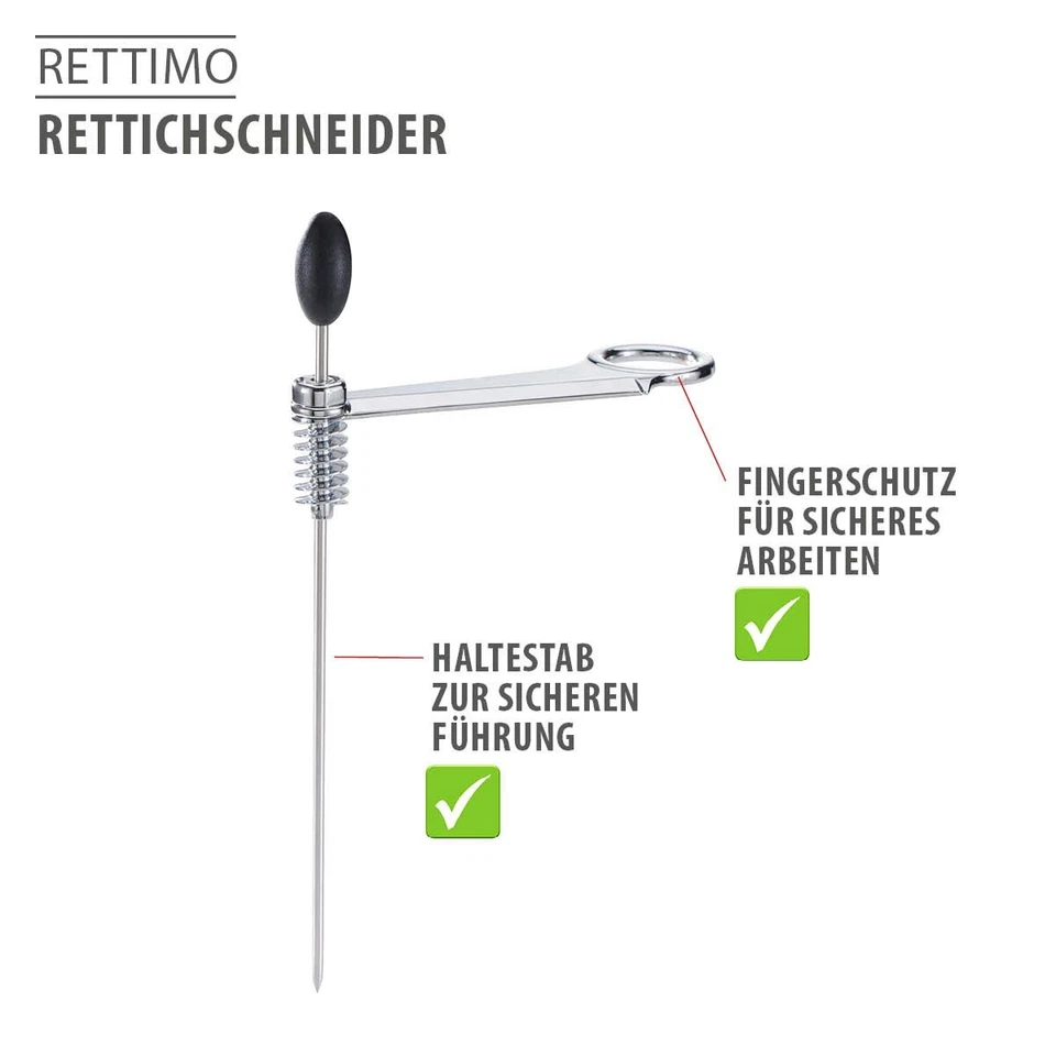 Rettichschneider RETTIMO Spiralschneider Radischneider Spiral Deko Dekoschneider - Bild 4 von 4