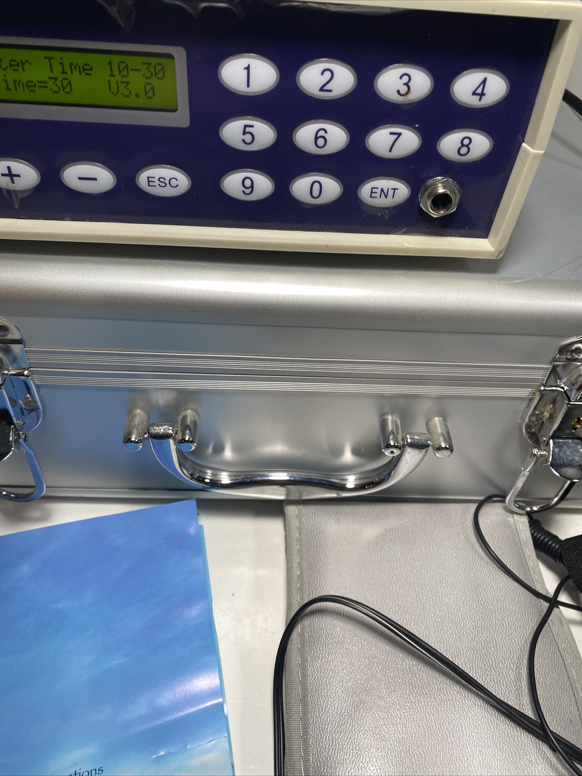 Qlive Cell Spa Ionic Detox Foot Bath Machine Case 14 Coils Wrist Band