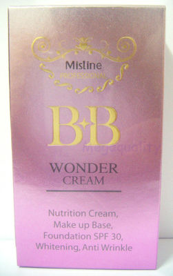 BB Mistine Wonder Cream Makeup Base Primer Foundation SPF30 Anti-Wrinkle 15 g.