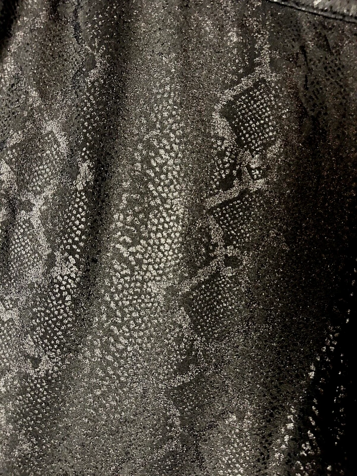 Leggings JENNIFER LOPEZ Talla 20W Negro Piel de Serpiente Estampado, Algodón/Poliéster Foto 4 de 4