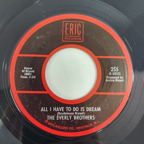 THE EVERLY BROTHERS - All I Have To Do Is Dream / Claudette 45rpm Eric Records - Picture 2 of 4