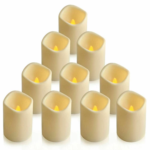 US Flameless Pillar Candle Flickering Moving Wick LED Candles Remote Ivory US - Picture 6 of 15