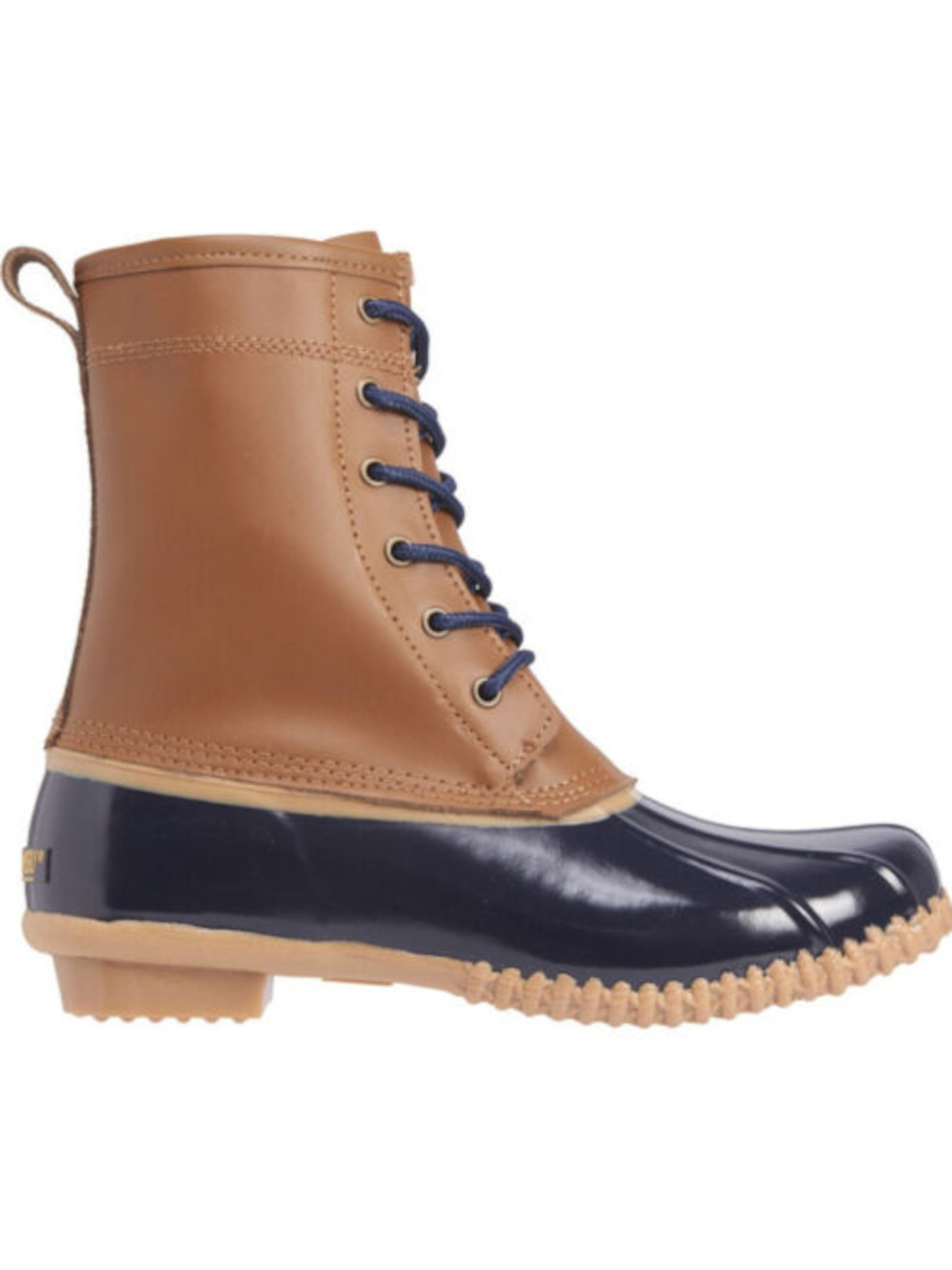 KHOMBU Женские коричнево-коричневые сапоги на гладких поверхностях Clarissa Almond Leather Duck Boots 7 M