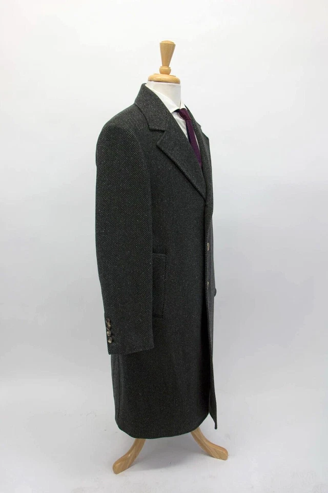 NWT$7495 Brunello Cucinelli Men Cashmere-Silk-Wool Striped Overcoat 48/38US A252 - Image 3 of 4
