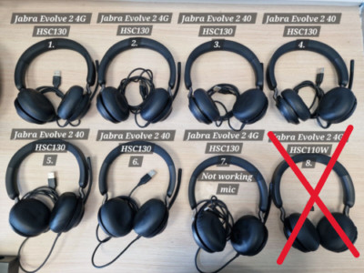 Jabra Evolve 2 Headphones Wired Wireless