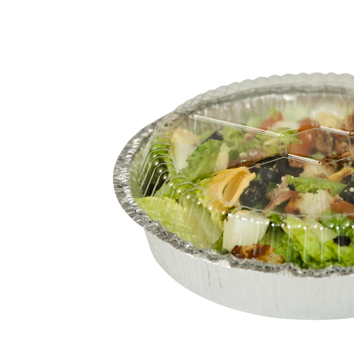 400 Pack Disposable Round Aluminum Foil Take-Out Pans with Plastic Lids 7 inch. - Picture 8 of 8